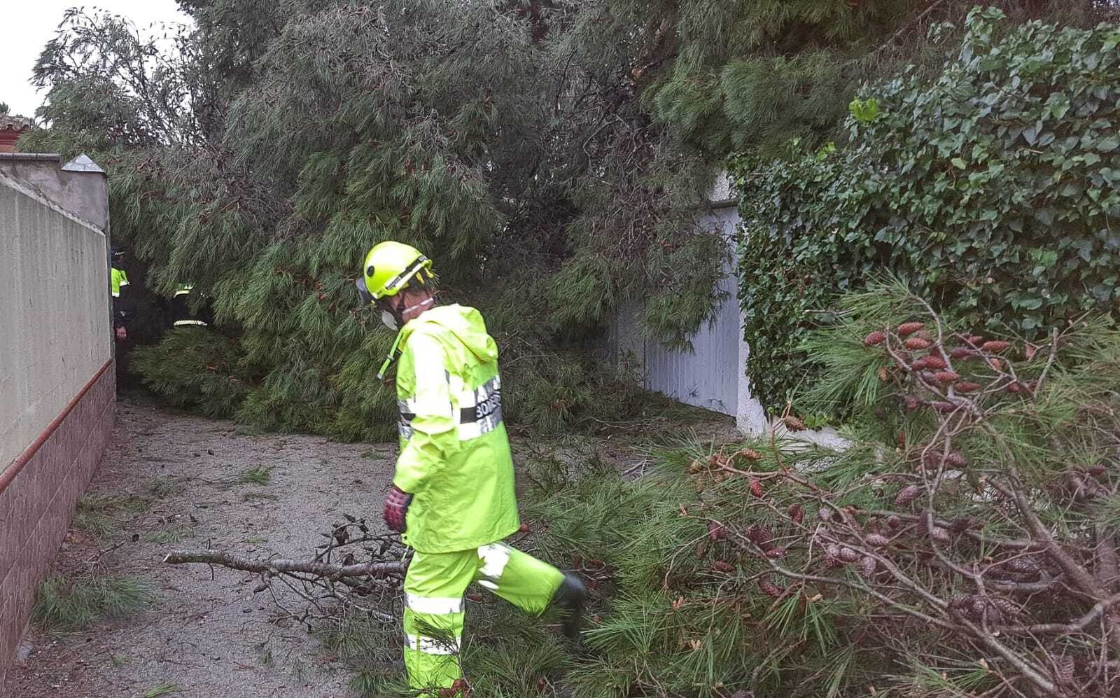 Efectos del temporal en Chiclana