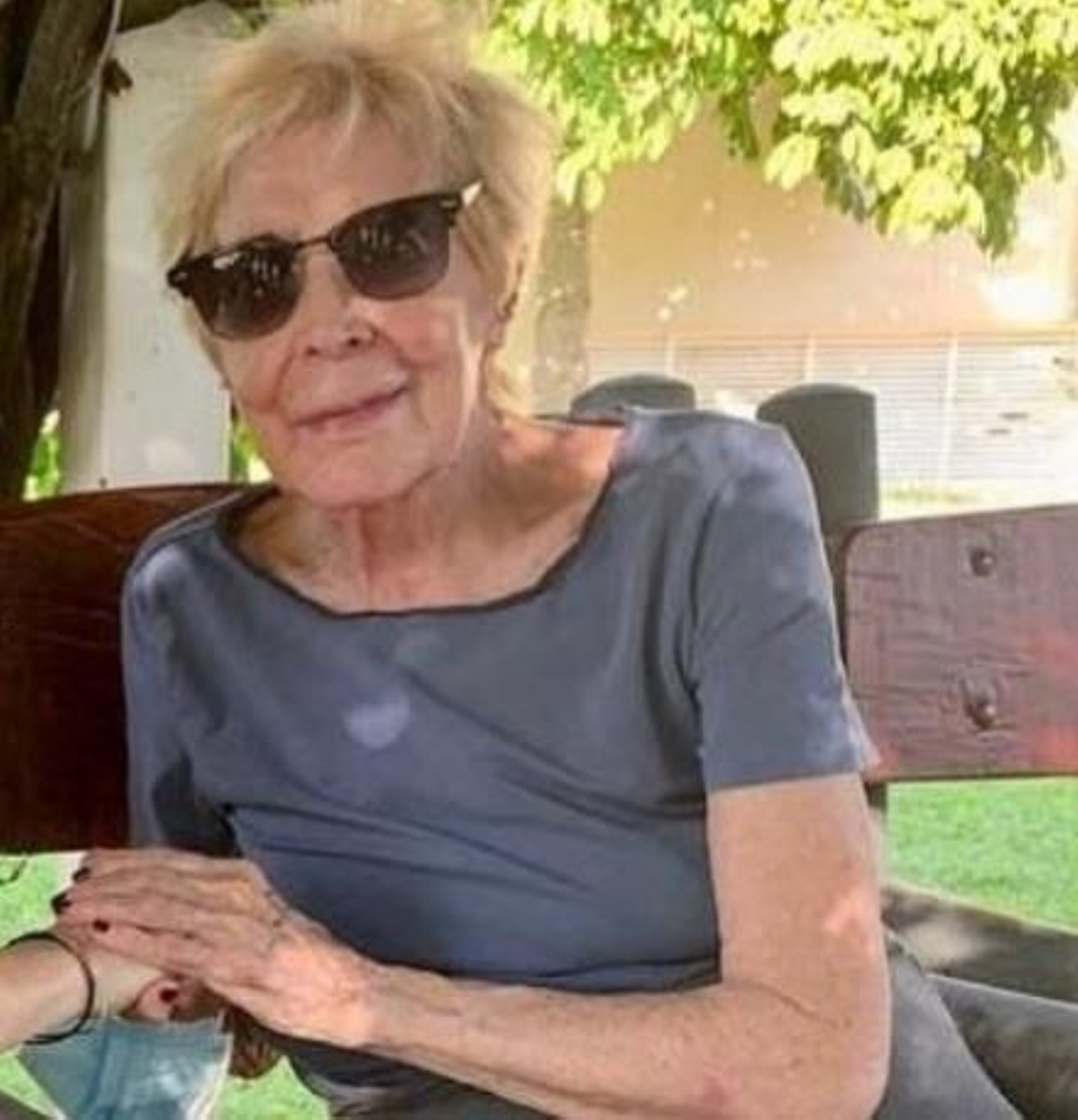 La actriz Concha Velasco en la visita de este lunes