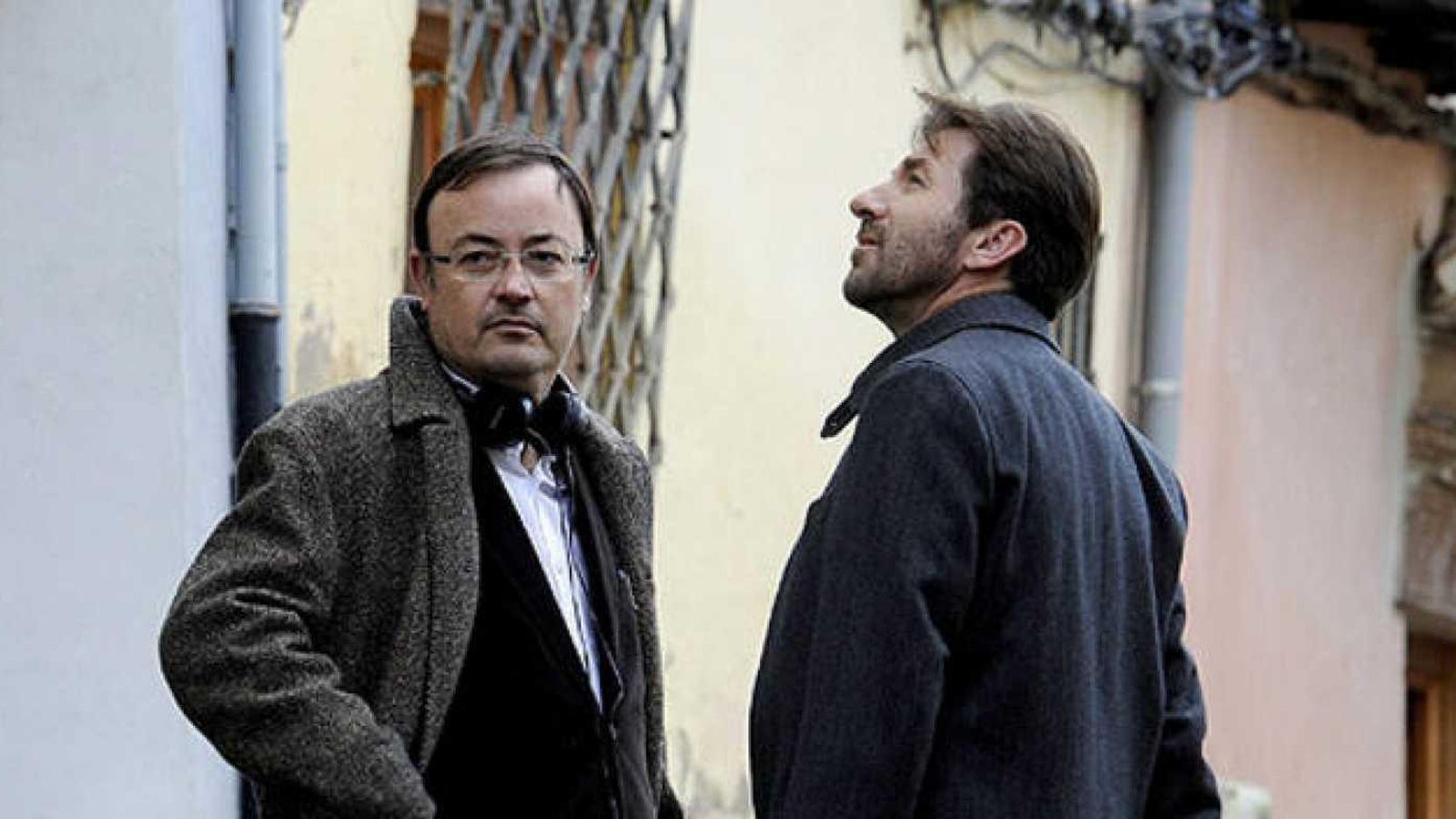 Manuel Martín Cuenca y Antonio de la Torre en el rodaje