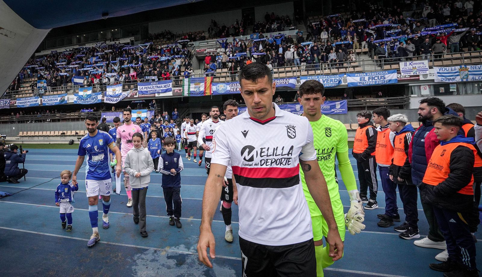 Imágenes del partido del Xerez CD - UD Melilla
