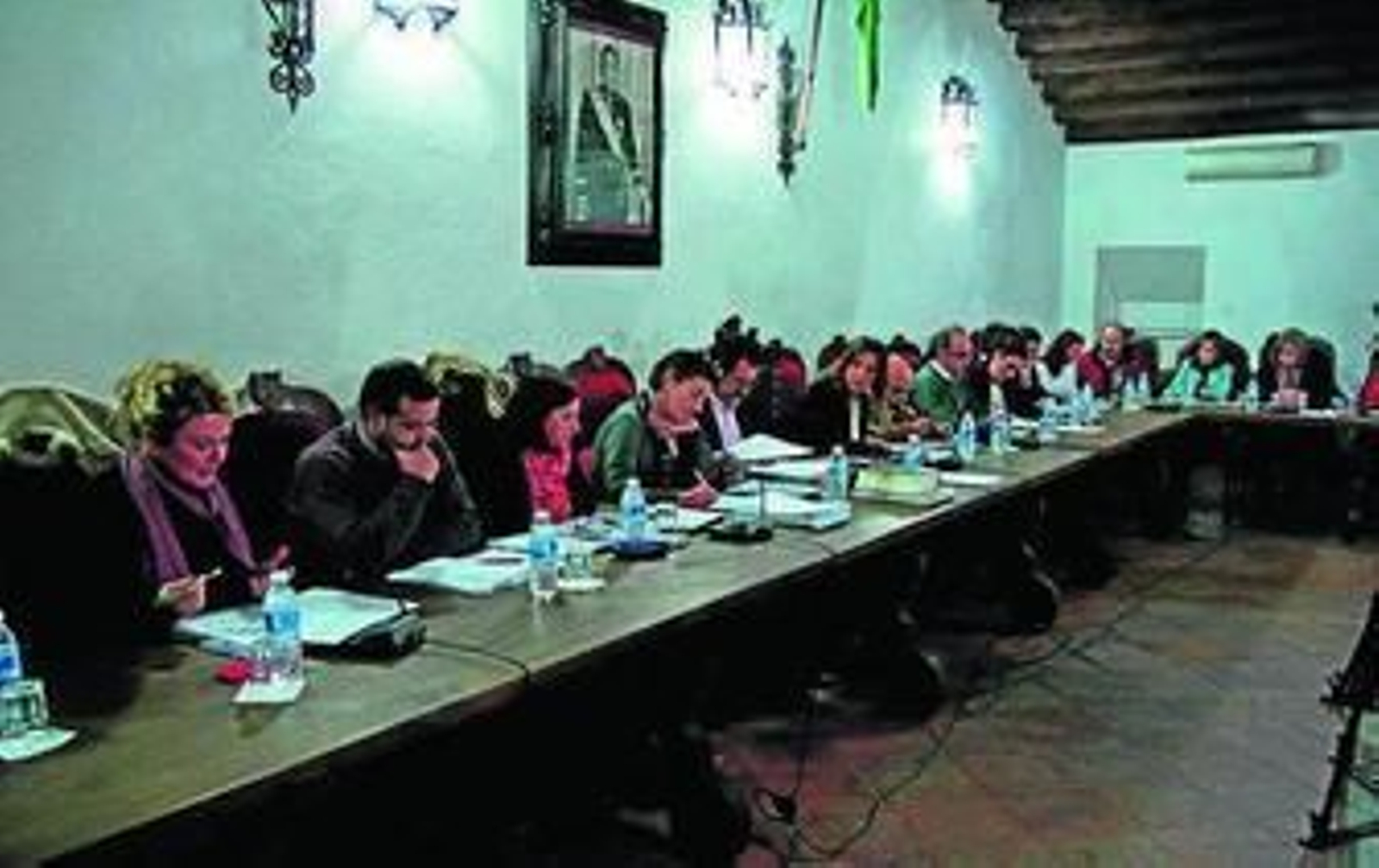 El Pleno celebrado ayer en Ronda.