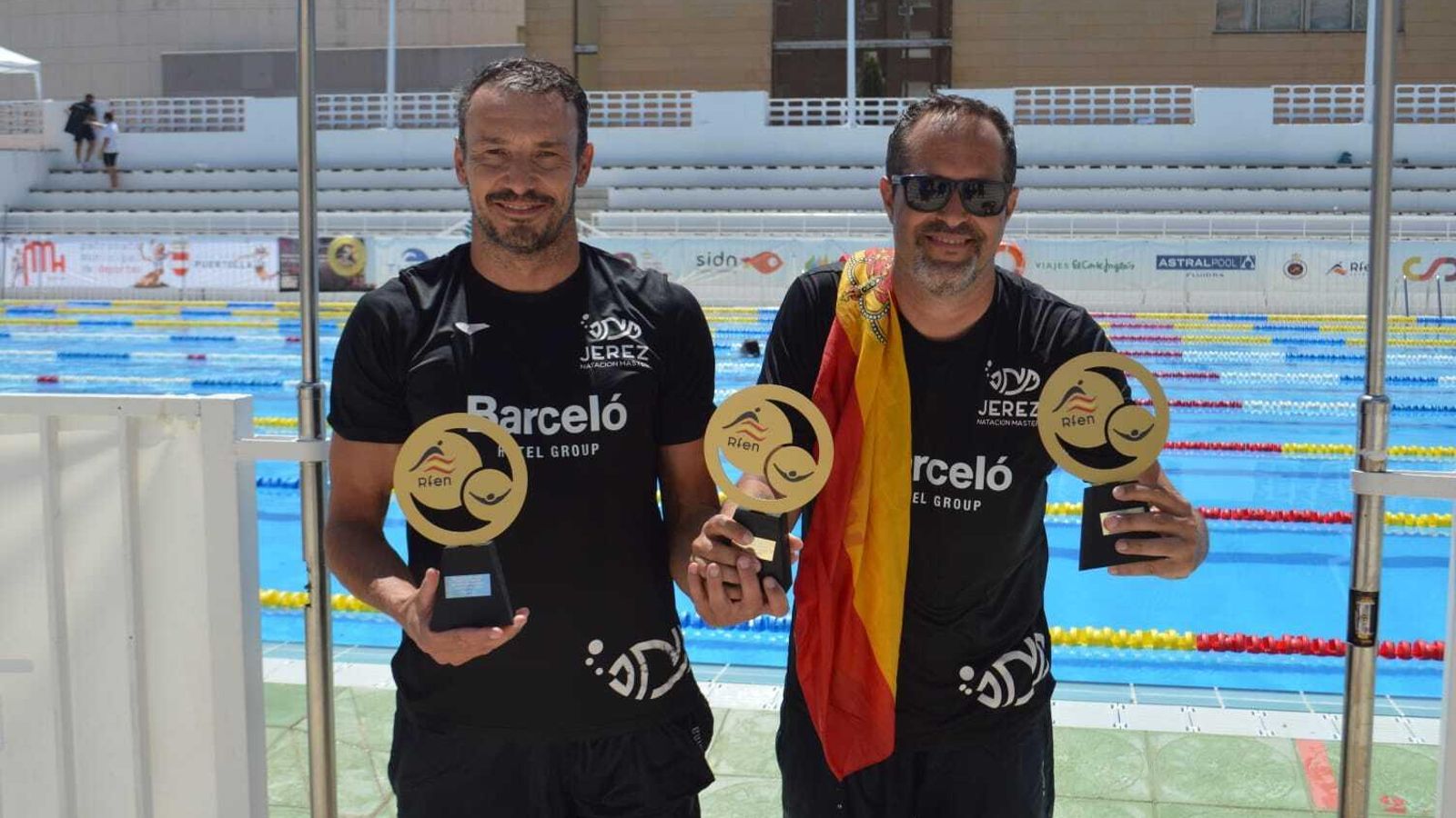 Iván Franco y Luismi Sánchez han logrado su 26º título nacional: 14 con el CN Jerez y 12 con el Jerez Máster.