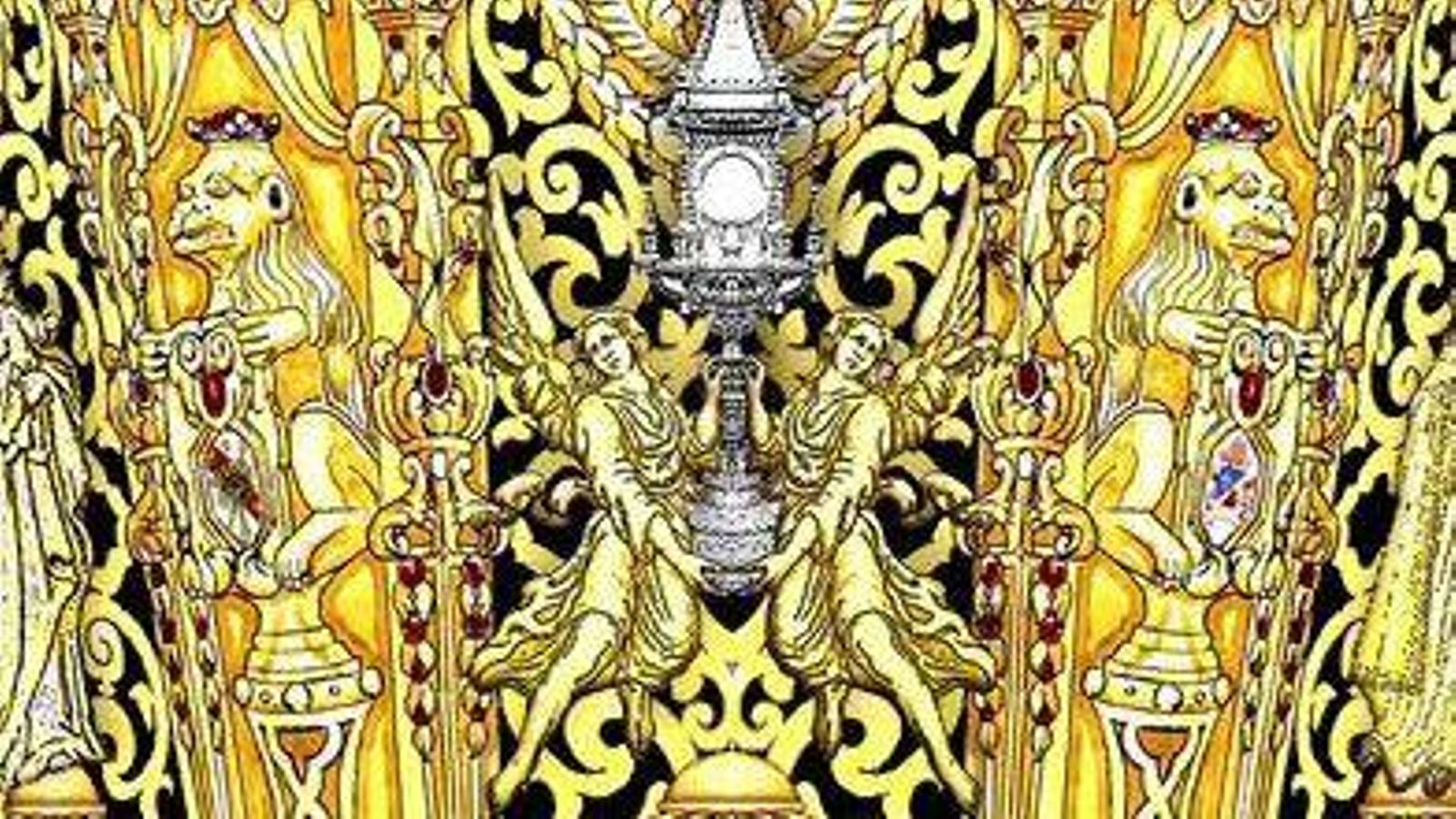 Leones del Puente Romano y escudos heráldicos en la presea de la Coronación Canónica de Nuestra Señora de la Luz de Granada