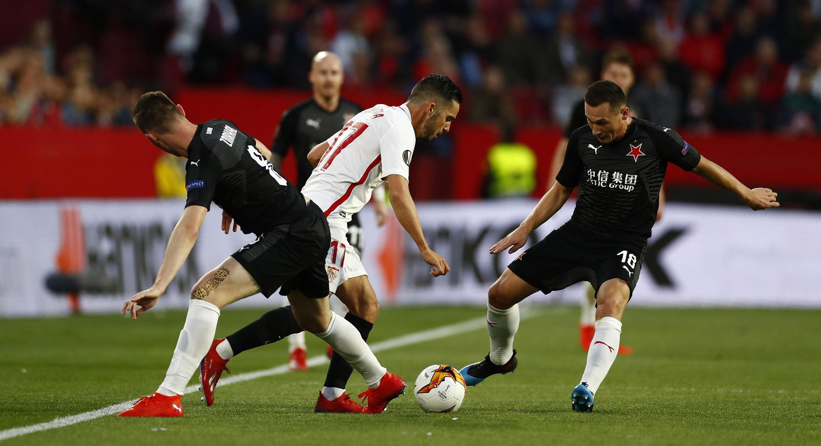 Las imágenes del Sevilla FC - Slavia de Praga