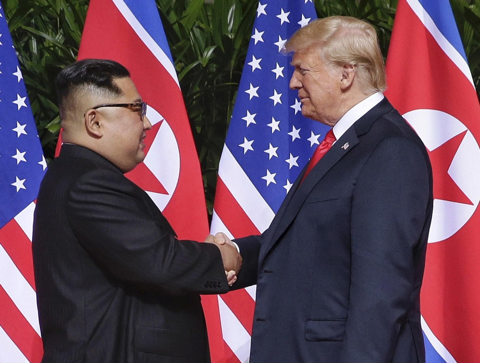 Las imágenes del encuentro entre Kim Jong-un y Trump