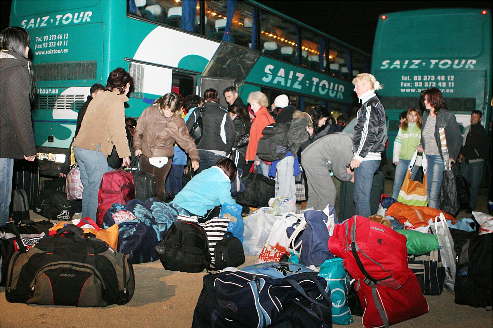 Llegada de temporeros rumanos a la provincia de Huelva.