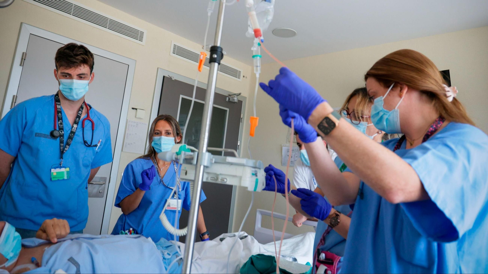 Un trasplante de médula  ósea en una imagen de archivo