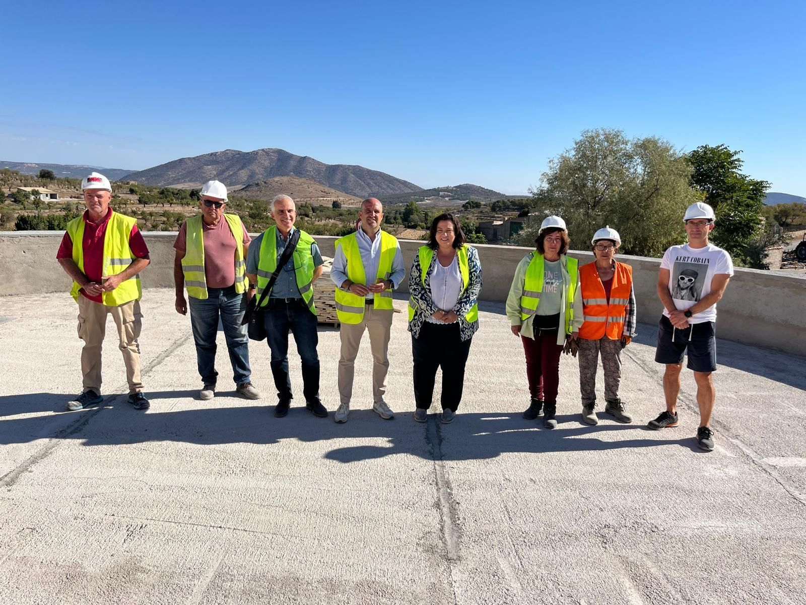 Visita a las obras en María.