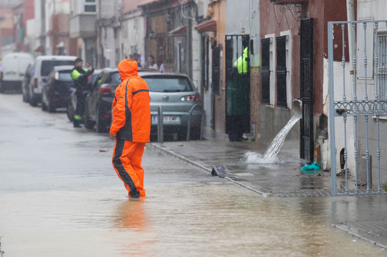 Fotos del temporal de lluvia y viento por la borrasca Kristin en el Campo de Gibraltar