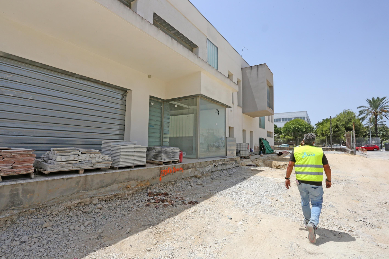 Obras de urbanización de la jefatura de la Policía Local de Jerez