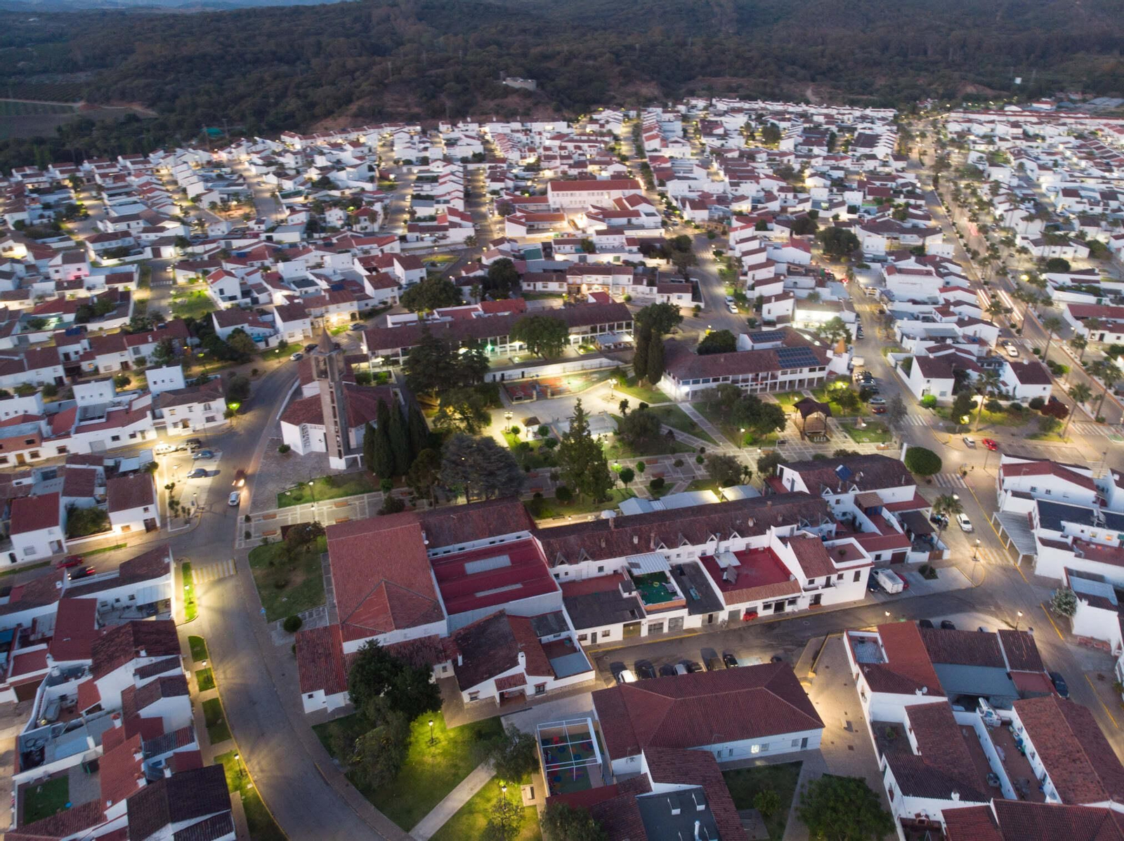 Vista aérea de Castellar de la Frontera