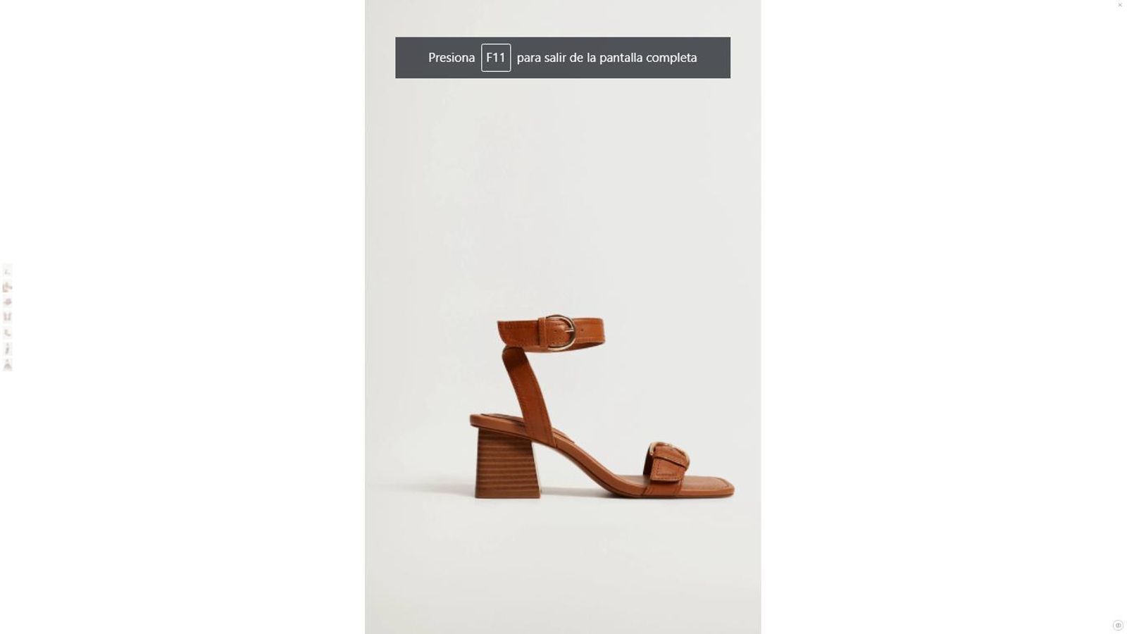 Sandalias de cuero de Mango.