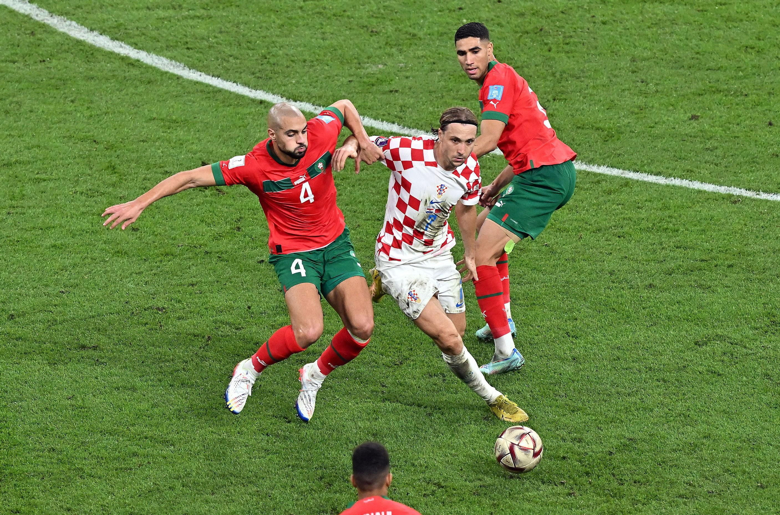 Las fotos del Croacia-Marruecos del Mundial de Qatar