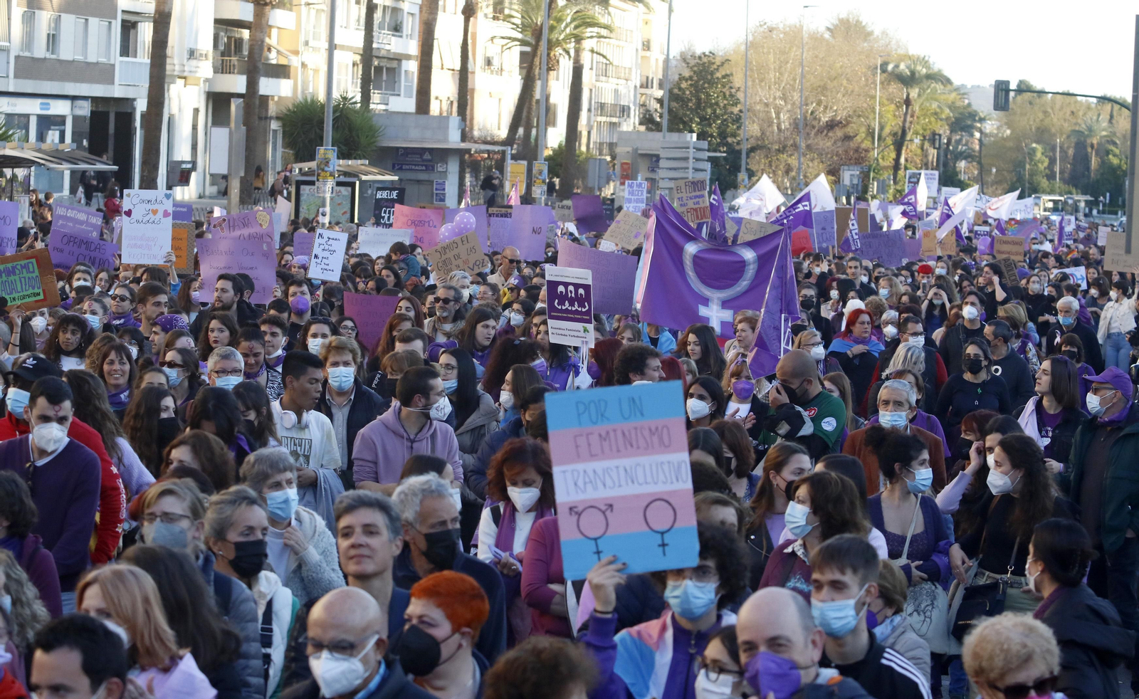 La manifestación del 8M en Córdoba, en fotografías