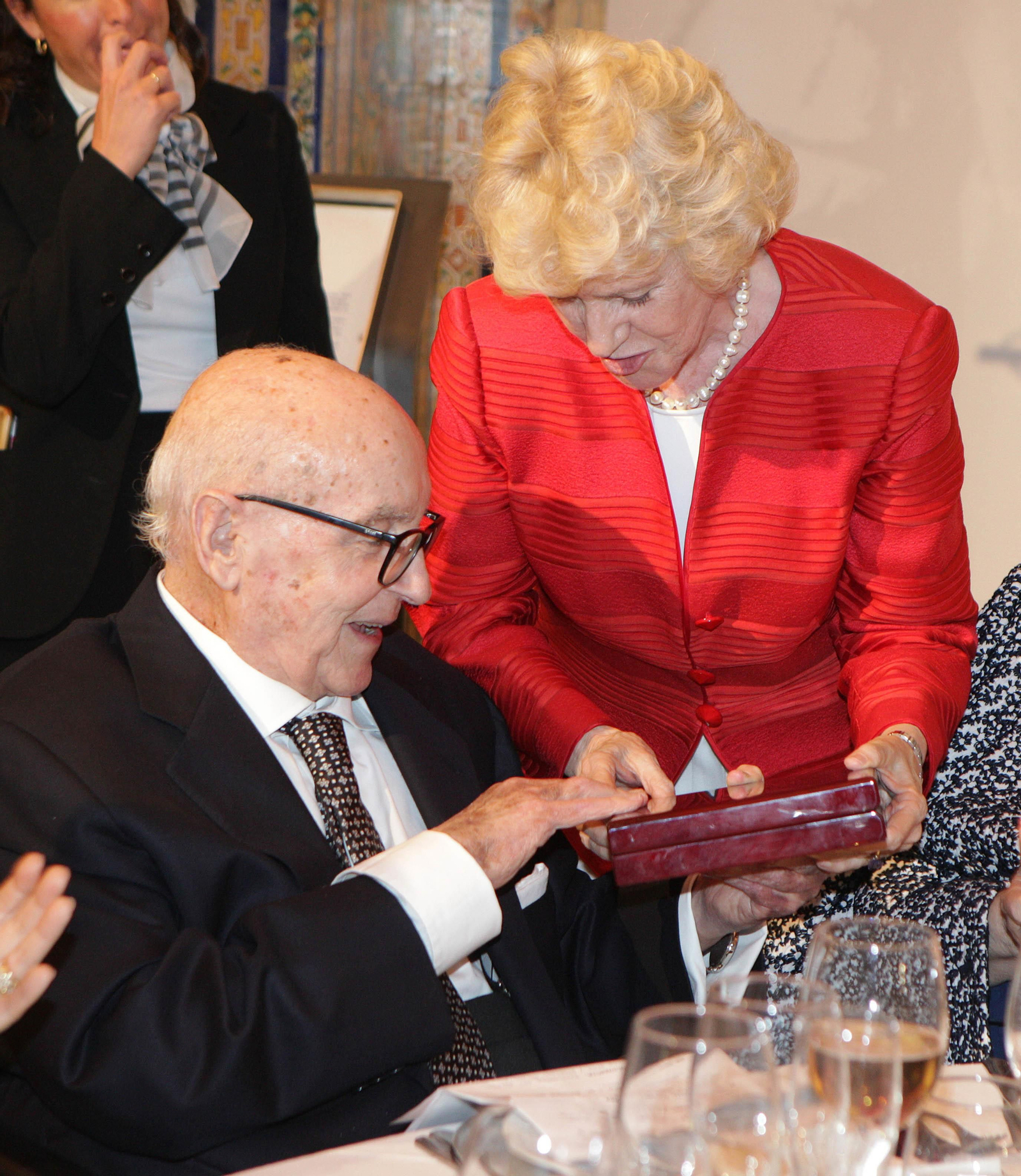 Los asistentes al VII Premio Manuel Clavero