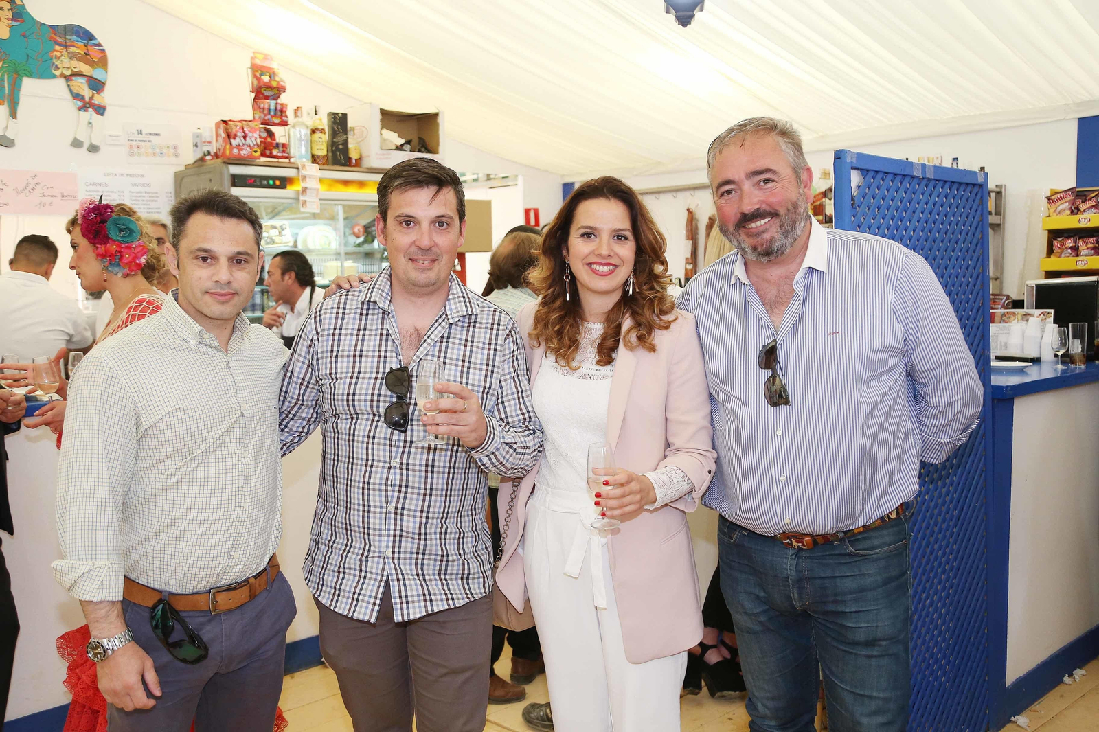 Miguel Ángel García López (jefe de ventas de Duraval en Andalucía) con José Manuel Soto y Raúl Castillo.