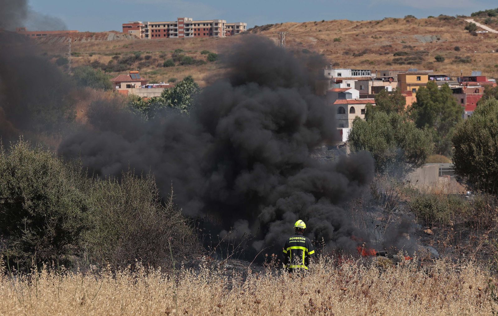 Imágenes del incendio en Los Pastores