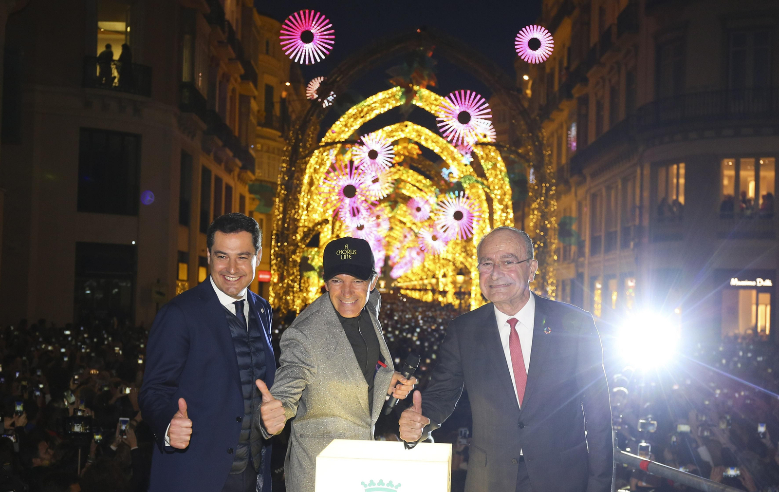 Las fotos de las luces de Navidad en Málaga Las fotos de las luces de Navidad en Málaga