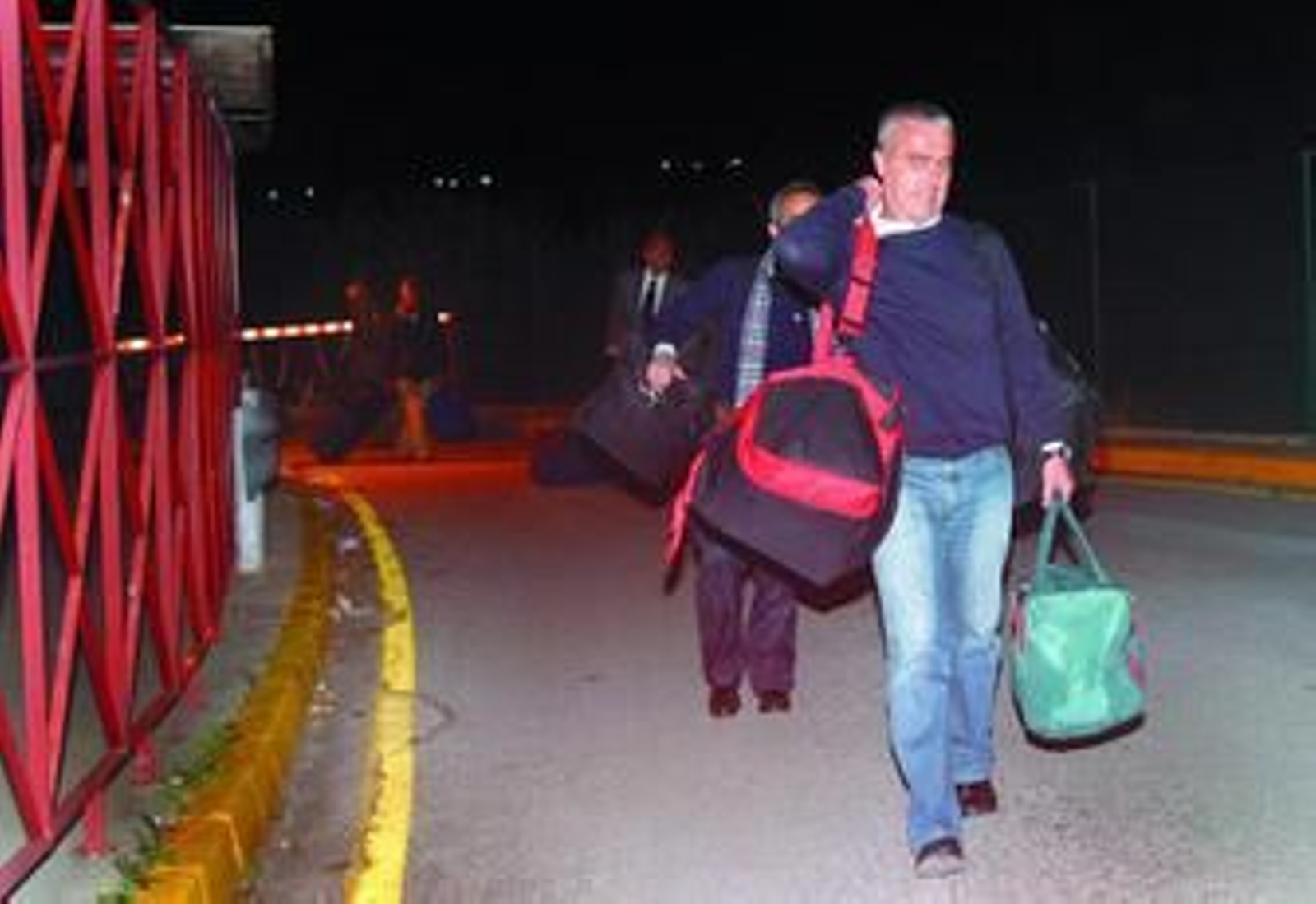 Antonio Barrientos, a su salida de la cárcel, ayer.