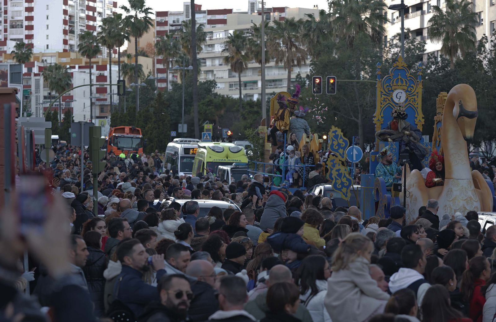 Fotos de la cabalgata de los Reyes Magos en Algeciras
