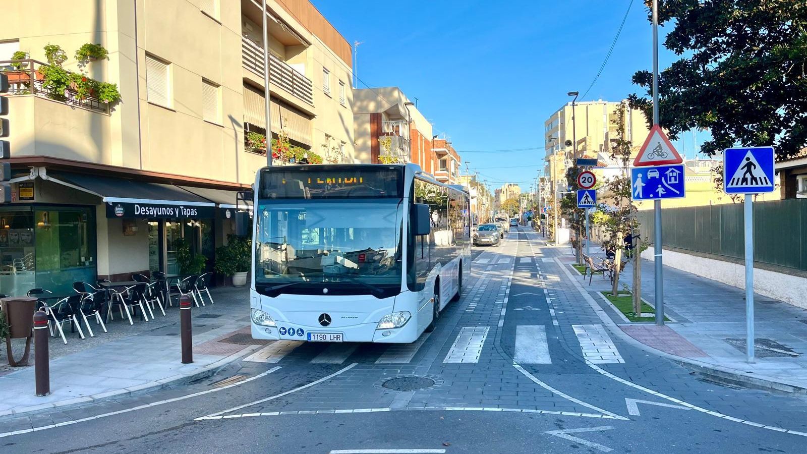 Imgen de la avenida María Auxiliadora.
