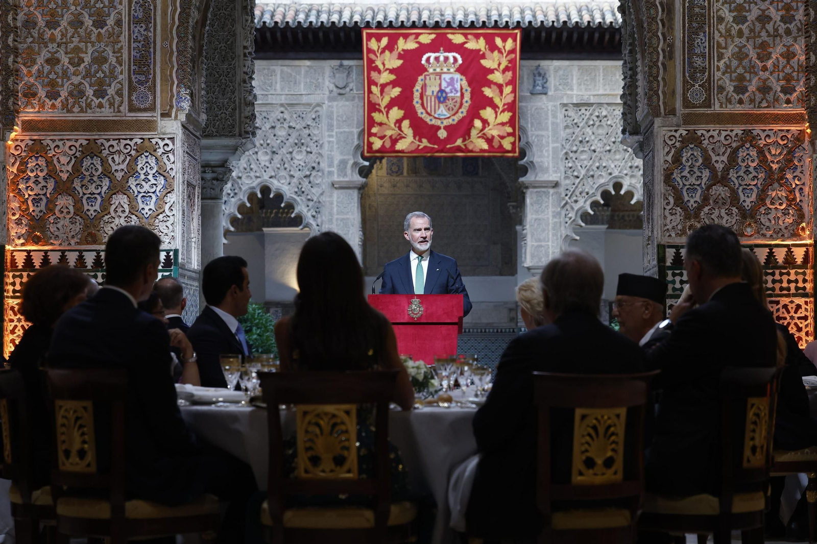 Las fotos de la cena de gala dada por los Reyes previa a la cumbre de la ONU en Sevilla