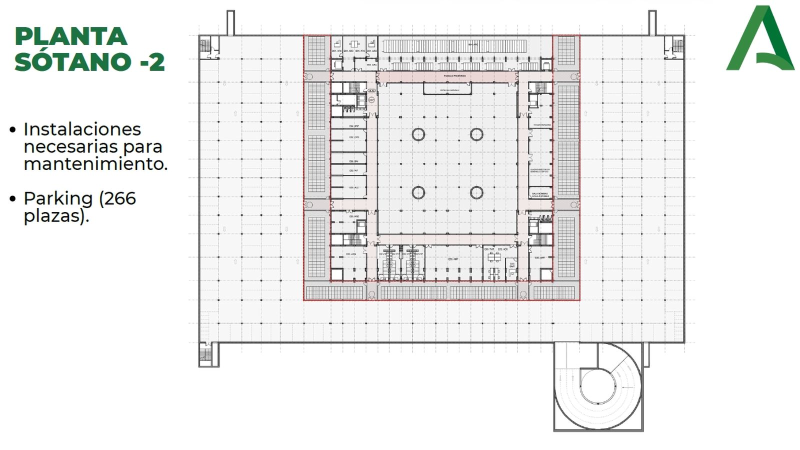 Distribución del sótano -2.