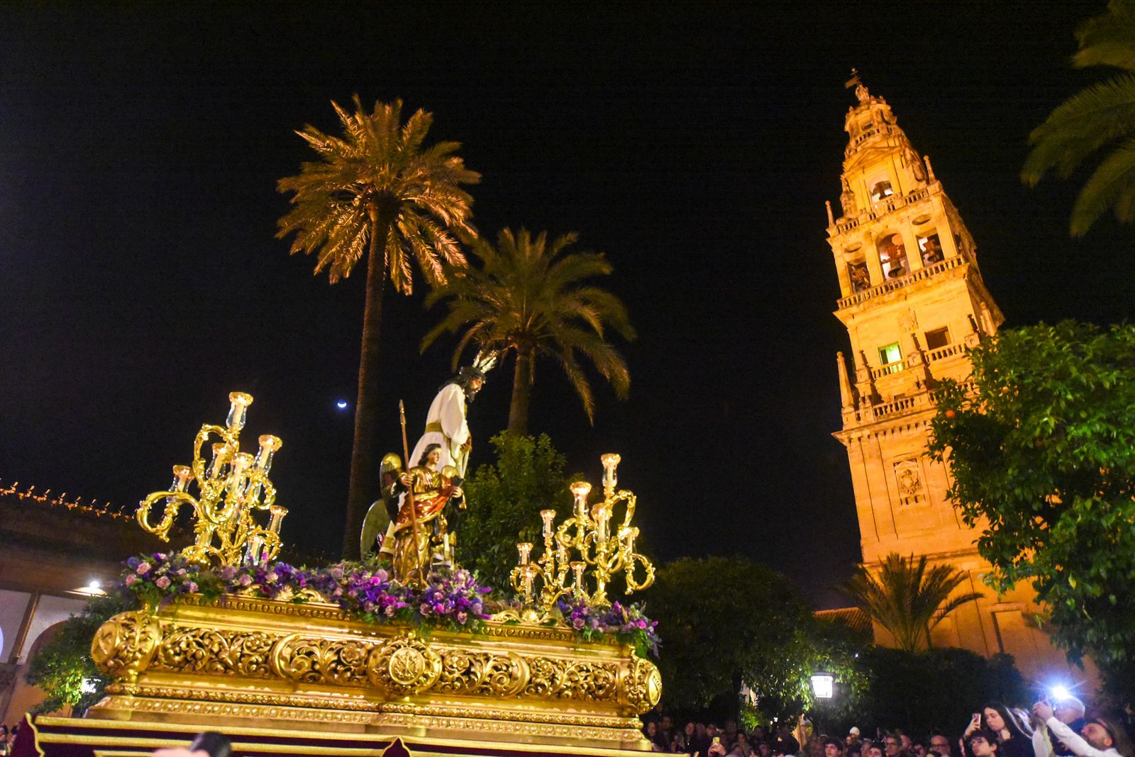 El Vía Crucis de las Cofradía con el Señor de la Sangre, en imágenes