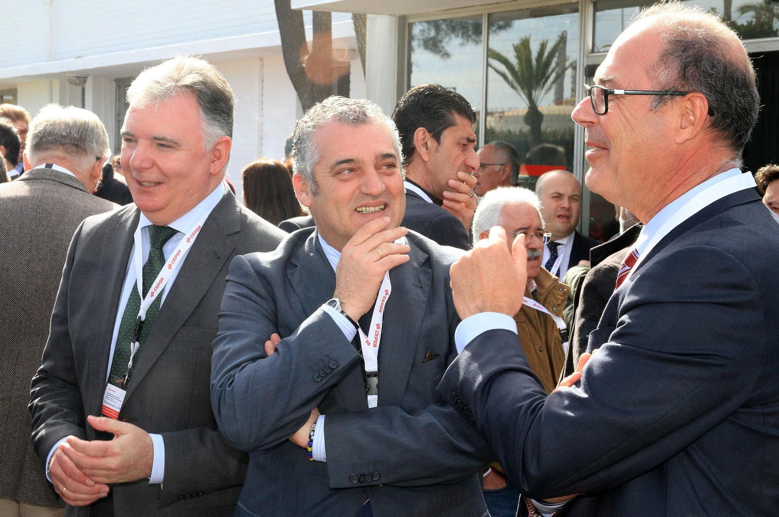La presidenta de la Junta de Andalucía, Susana Díaz, y el consejero delegado de Cepsa, Pedro Miró, inauguran el proyecto 'Optimización de Aromáticos' de Cepsa, en imágenes