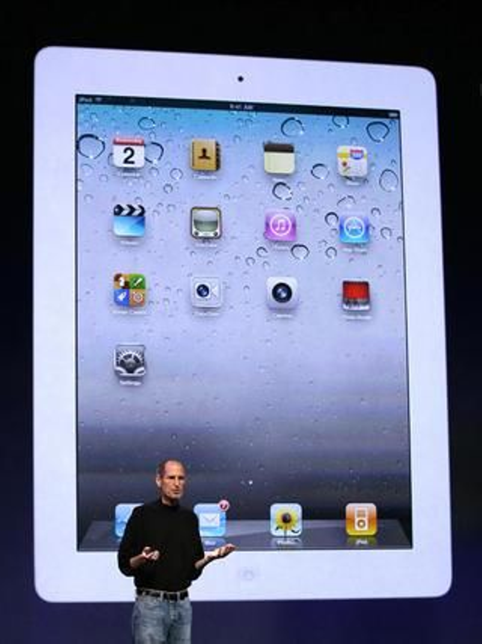 Steve Jobs presenta el iPad 2, la nueva versión del 'tablet' de Apple.

Foto: AFP Photo