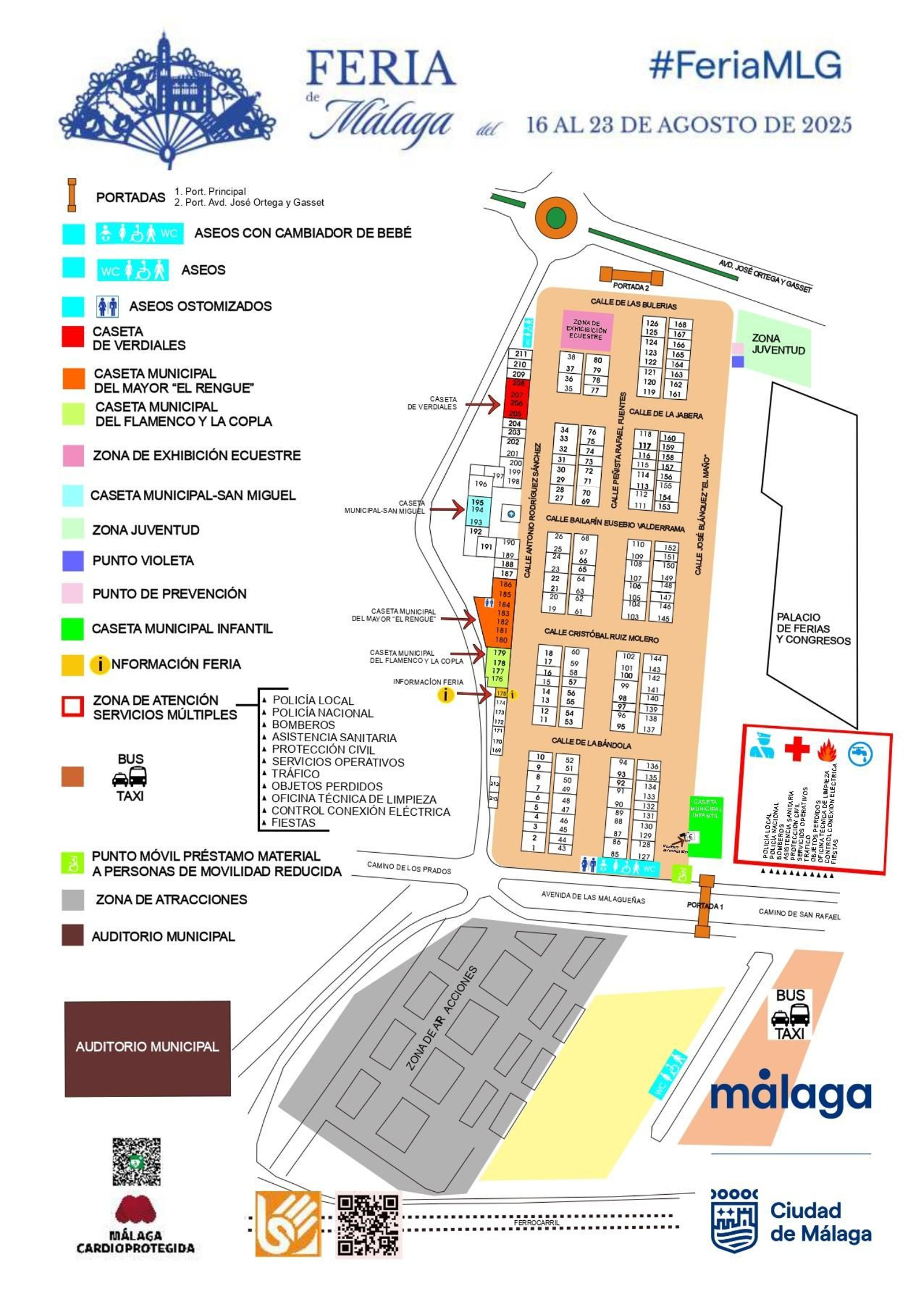 Plano Real de la Feria de Málaga