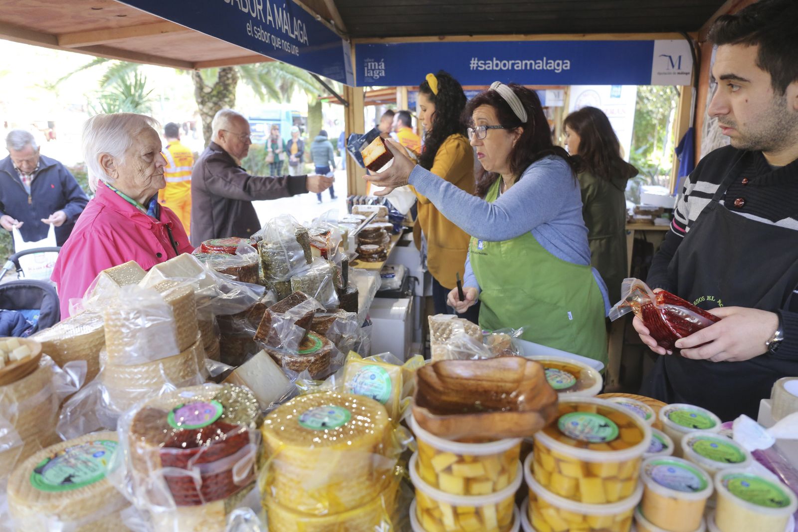 Uno de los puestos de la Gran Feria de Sabor a Málaga en la pasada edición.
