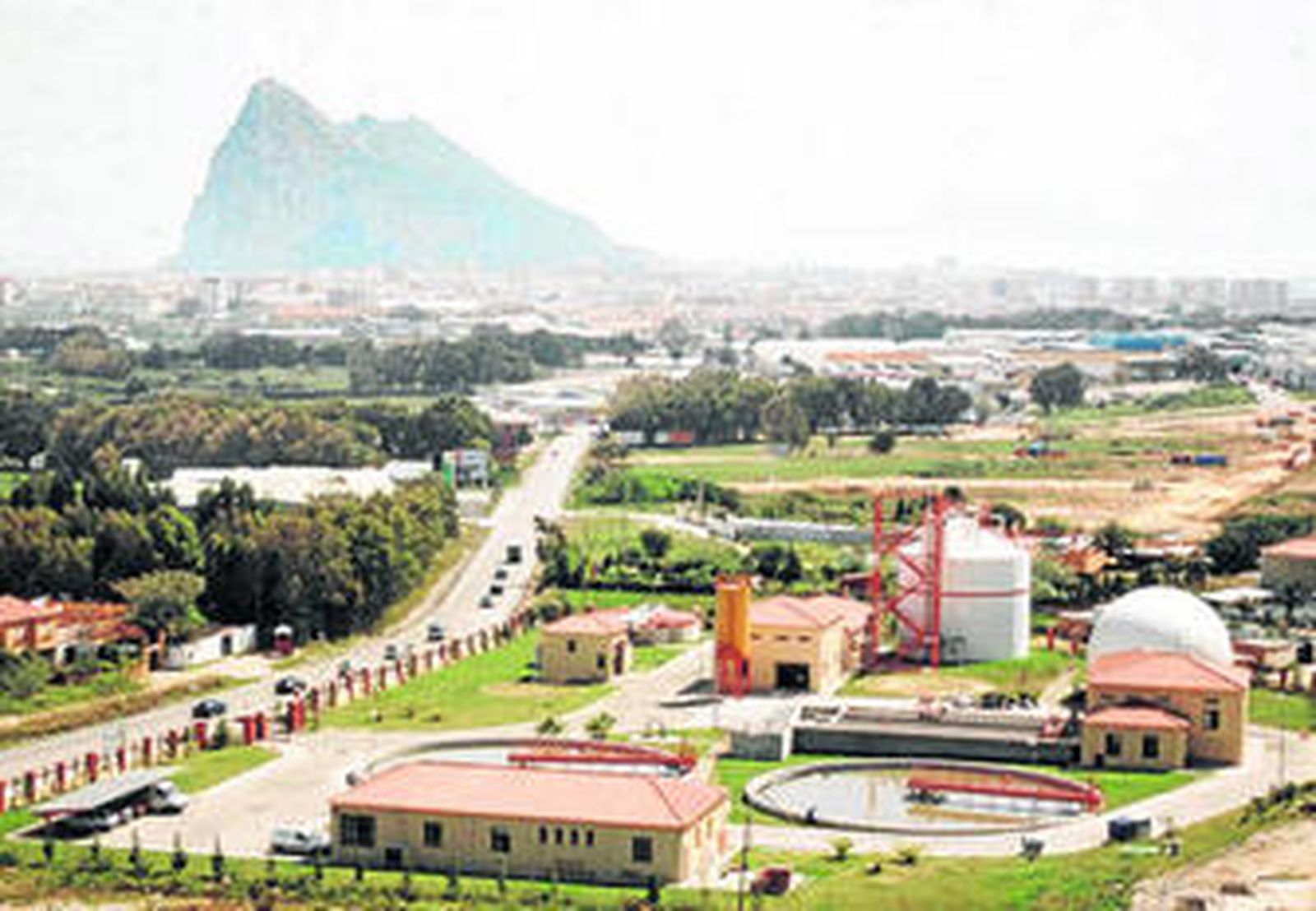 Imagen de la estación depuradora de aguas de La Línea.
