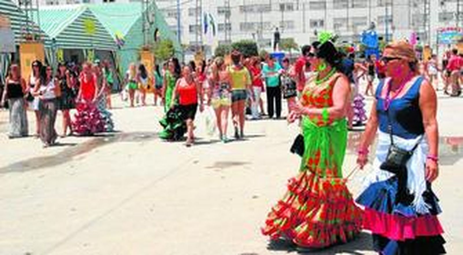 En la mañana de ayer las mujeres isleñas fueron las protagonistas indiscutibles en el recinto ferial de La Magdalena.