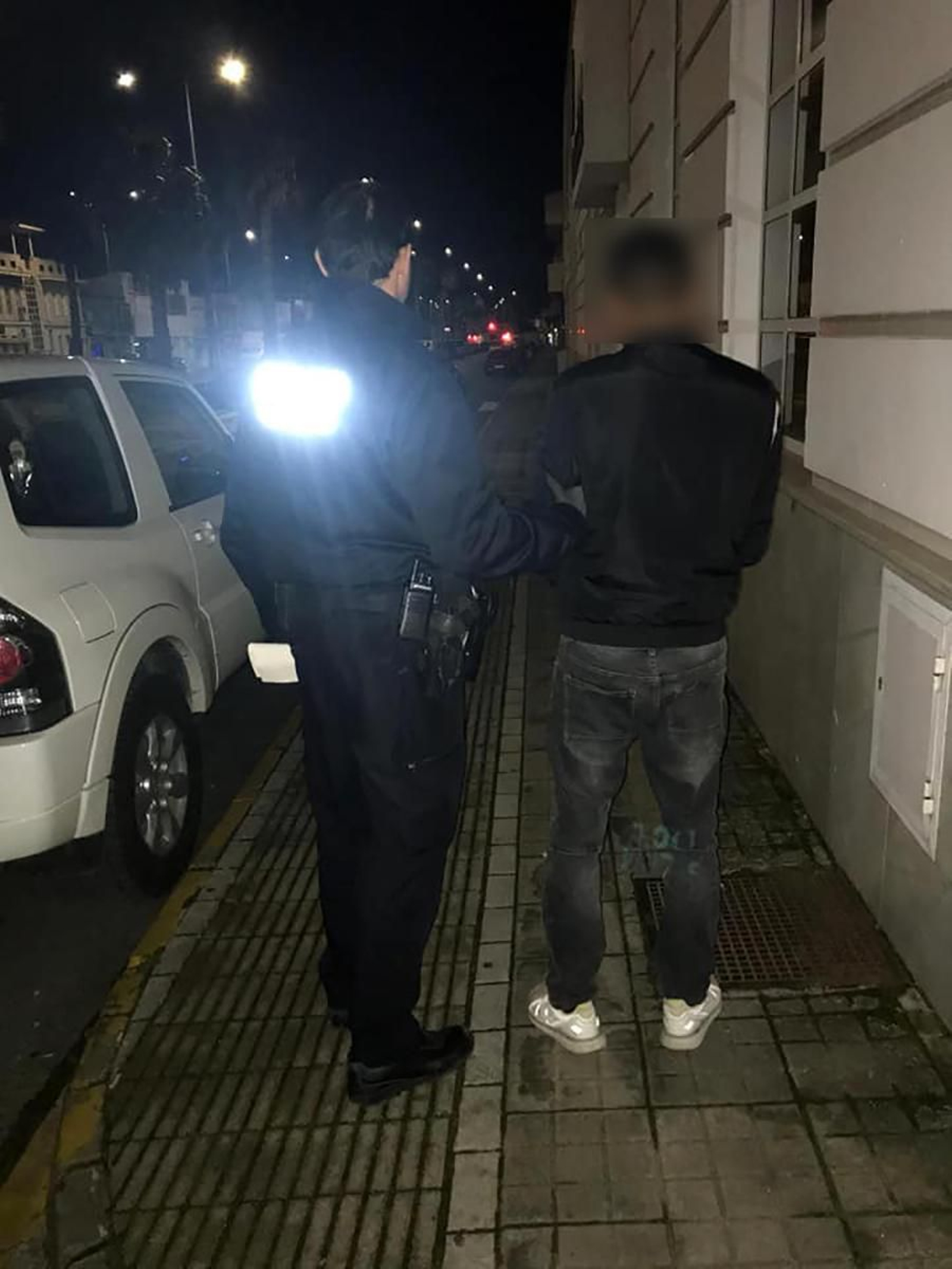 Una de las detenciones practicadas por la Policia.