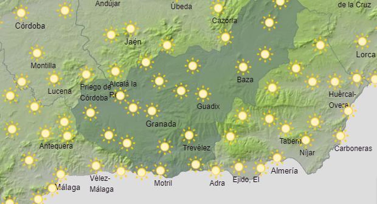 Tiempo en Granada | Las temperaturas vuelven a bajar