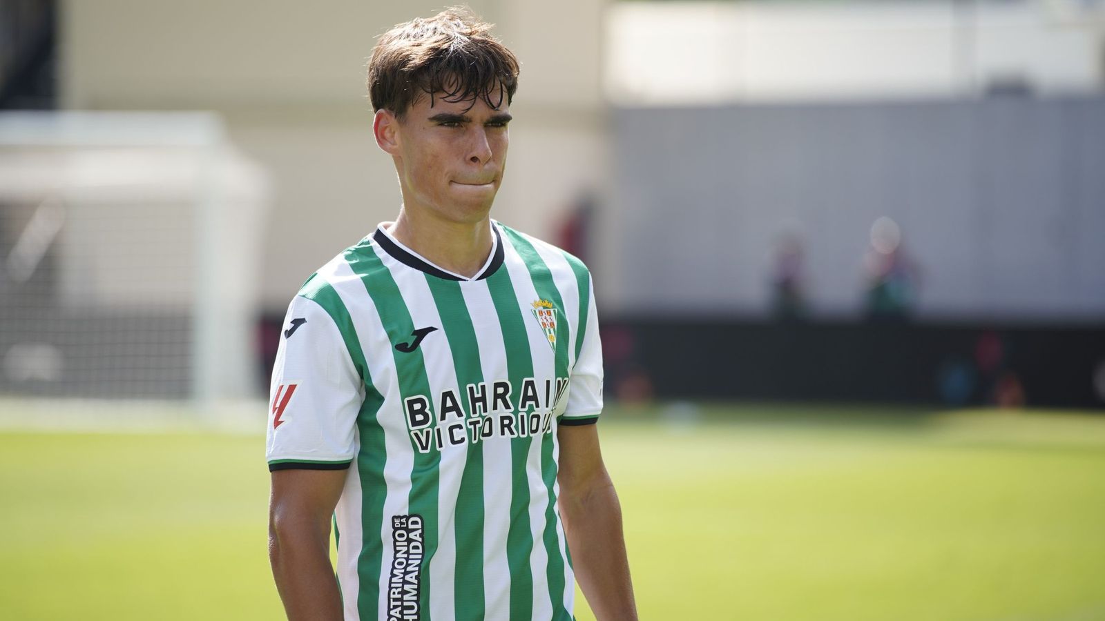 Jan Salas, en una de sus escasas apariciones con el Córdoba CF.