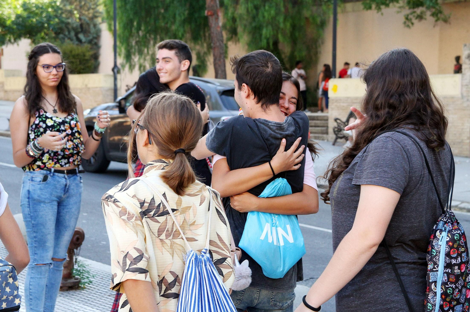 Vuelta a clase de alumnos de Secundaria y Bachillerato