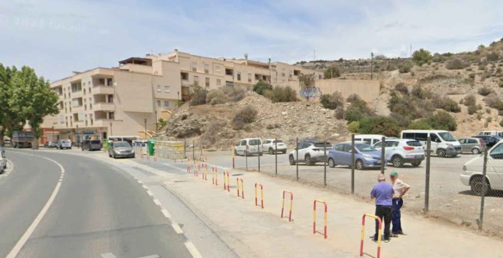 Zona cercana al lugar de los hechos