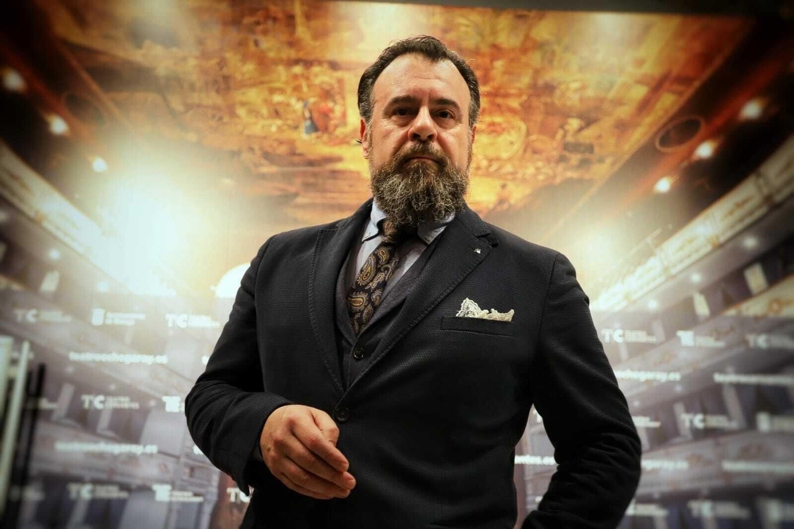 Carlos Álvarez, este viernes, en el Teatro Cervantes.