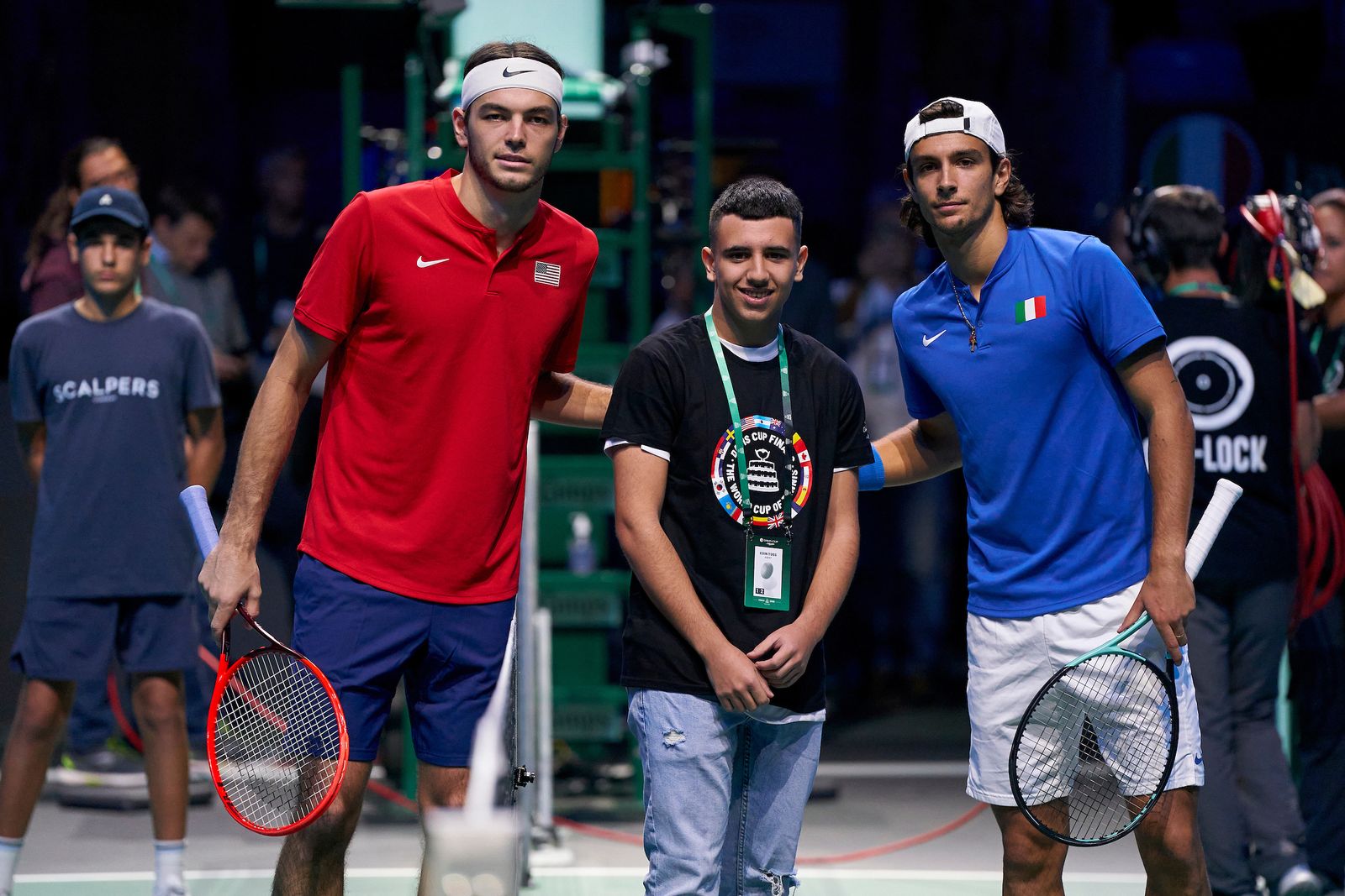 Fritz y Musetti, con Aitor.