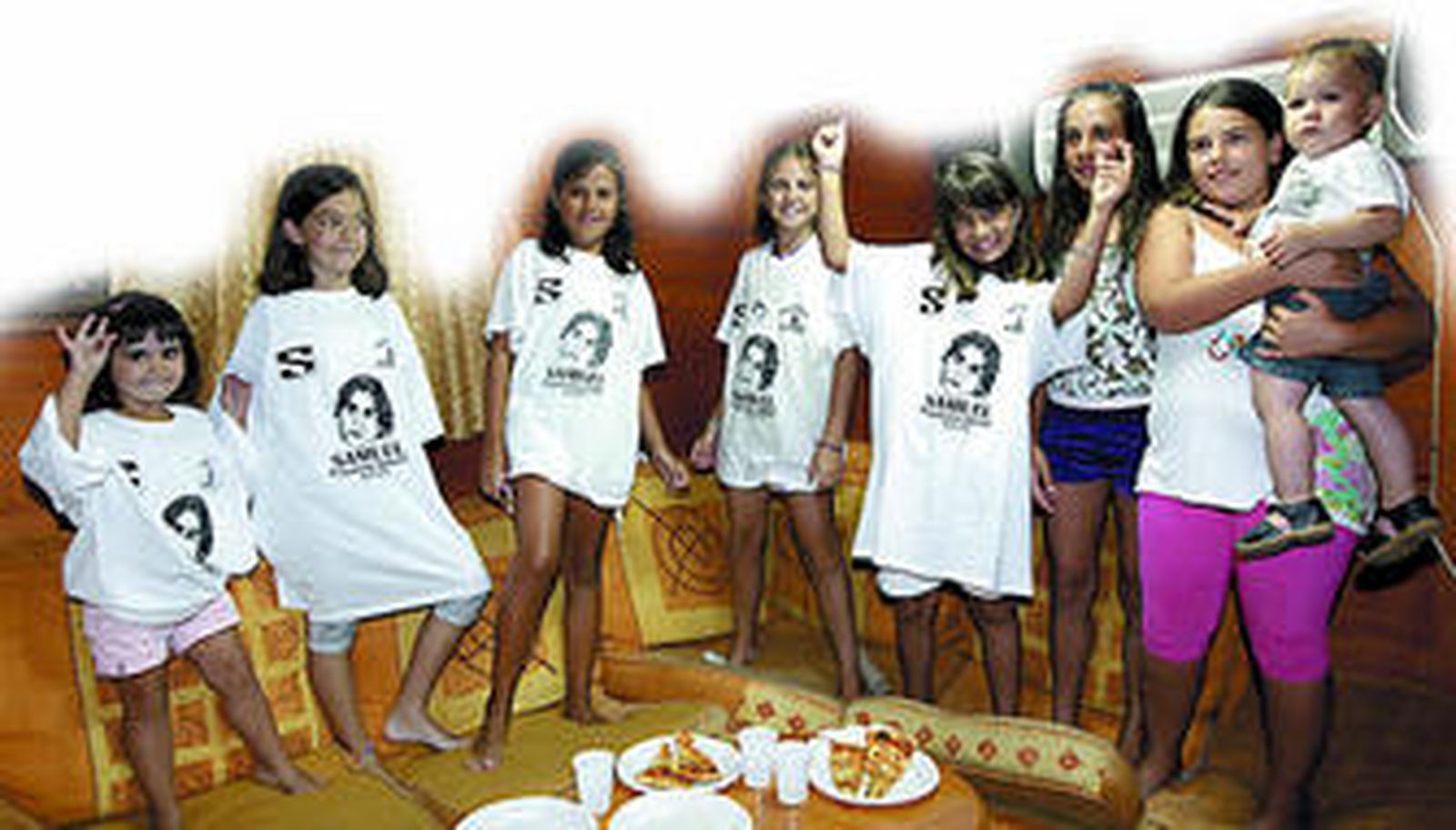 La sección infantil también estuvo cerca del cantante, aunque éste se encontrara en Barcelona.