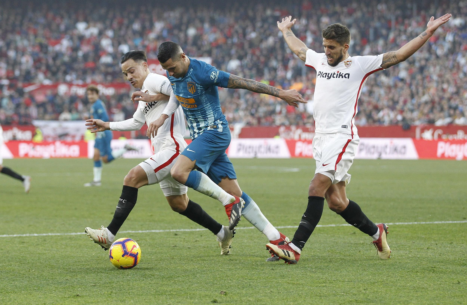 El Sevilla FC-Atlético de Madrid, en imágenes
