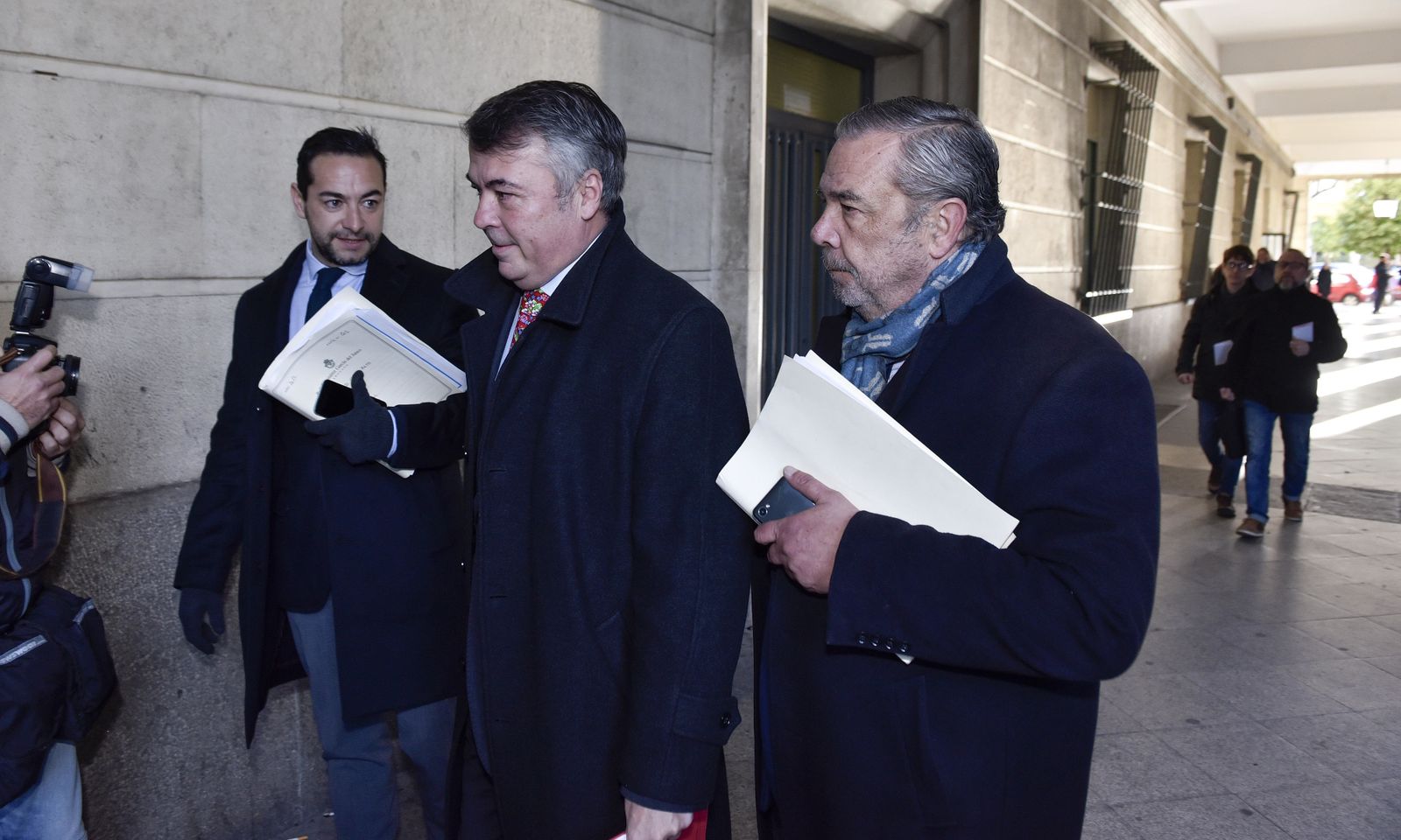 Los abogados de la acusación, Agustín Martínez y Carlos Sierra.