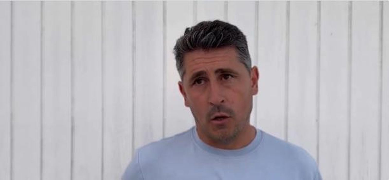 Roberto Peragón, en la rueda de prensa post-partido en Torre del Mar.