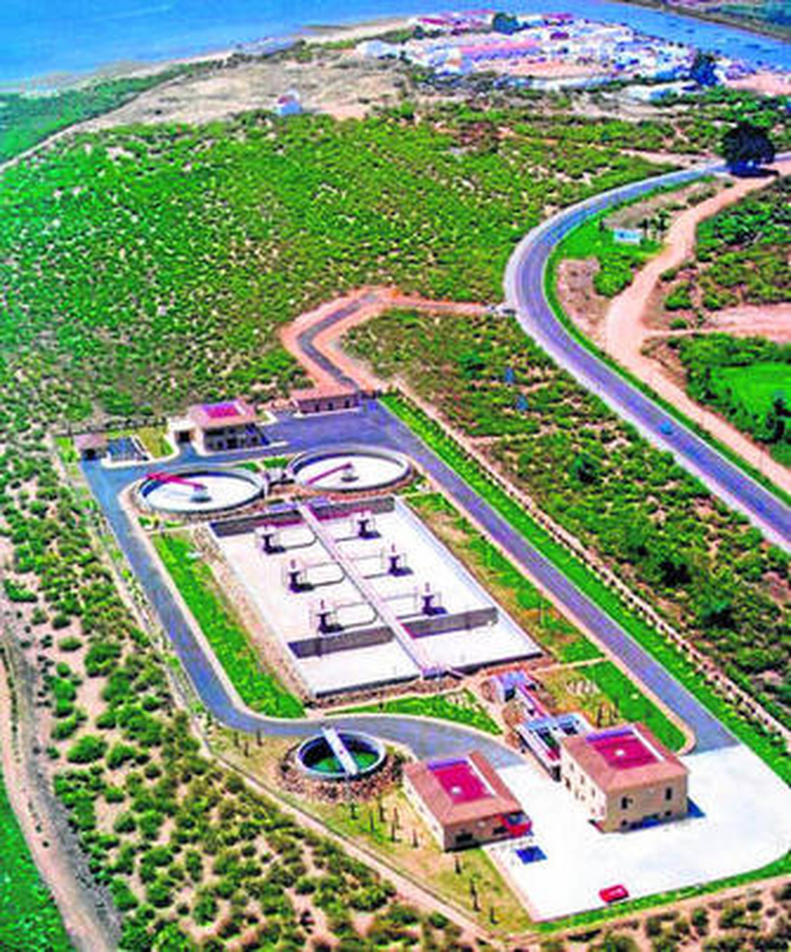 Depuradora de Giahsa en la costa.