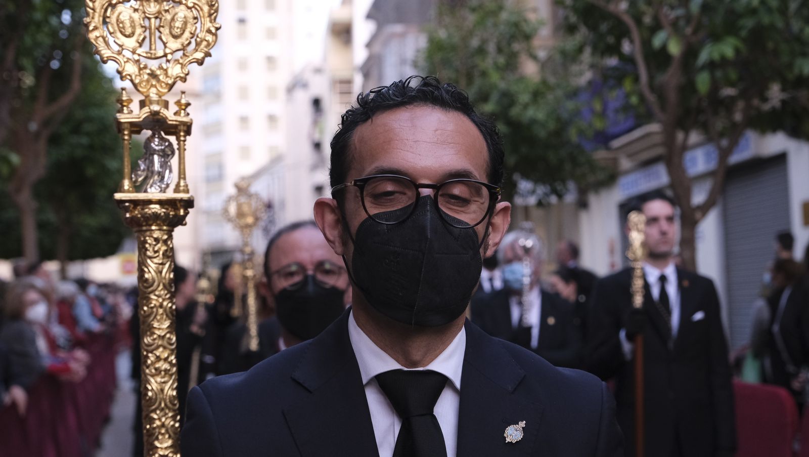 Procesión del Santo Entierro en Almería, en imágenes.