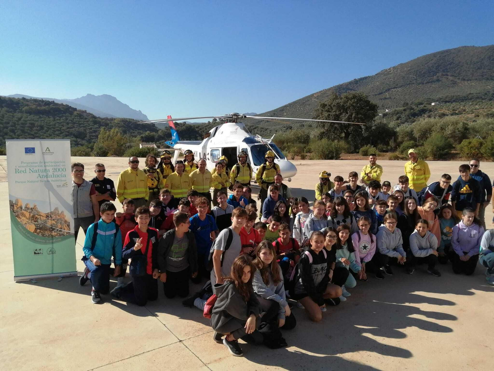 Alumnos del Aguilar y Eslava, en Carcabuey.