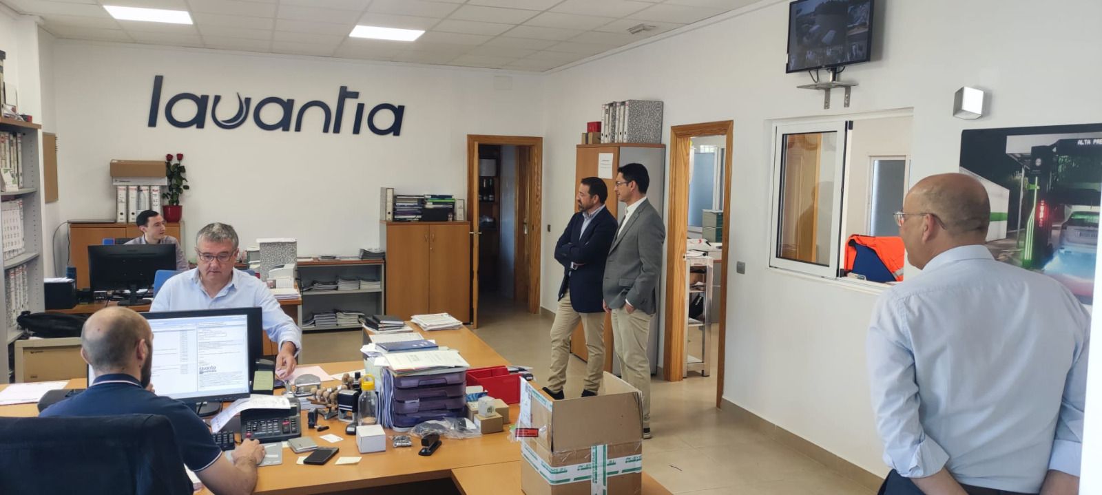 Visita de Guillermo Casquet a Lavantia.