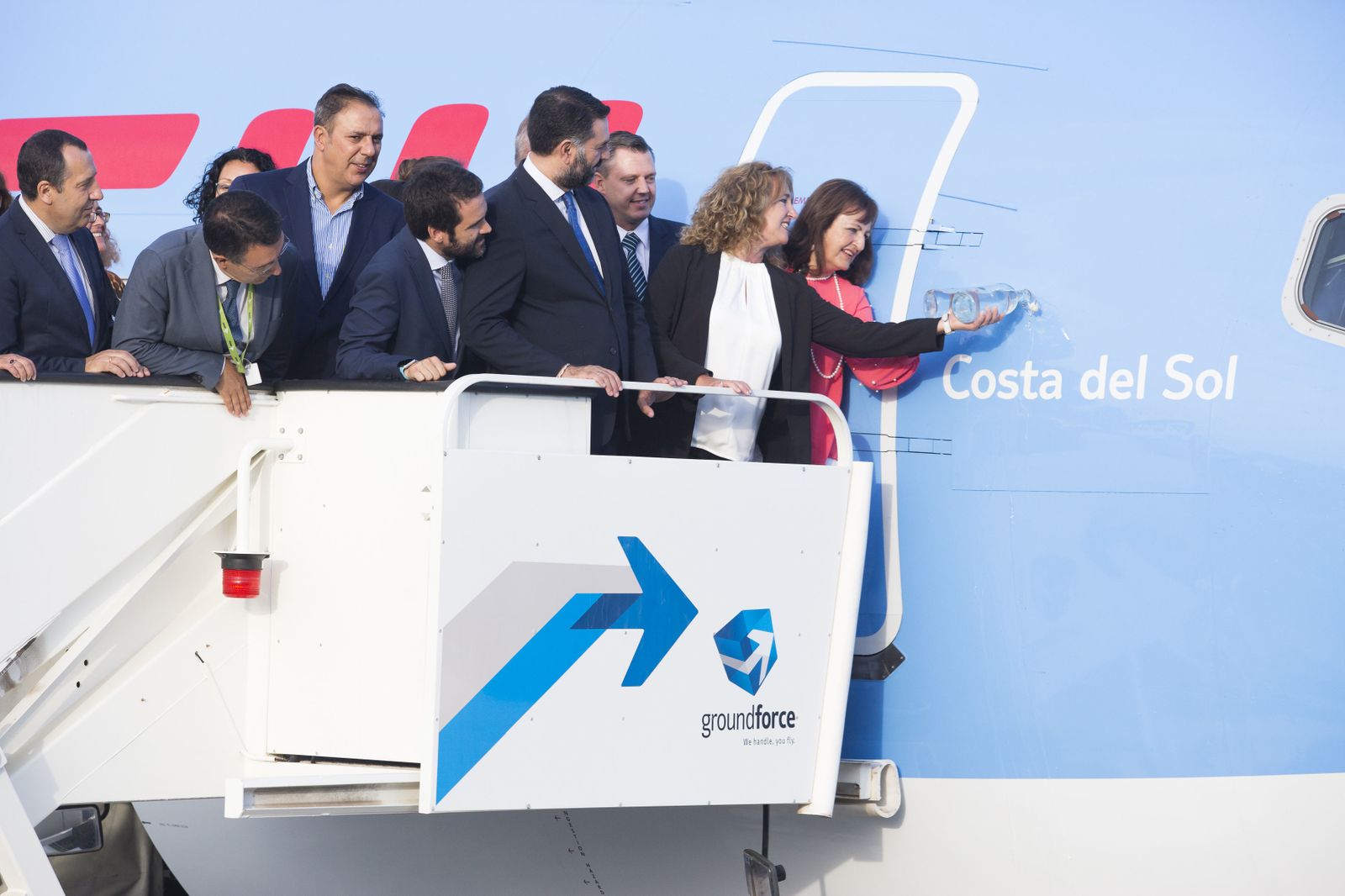 TUI bautiza un nuevo Boeing con el nombre de la Costa del Sol.